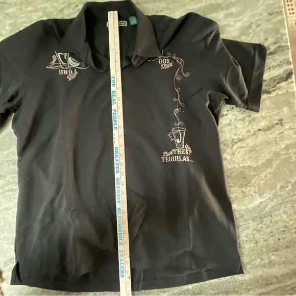 Cubavera Guayabera Shirt Large  Uno Dos Tres Tequila embroidered (P1) - Picture 8 of 9